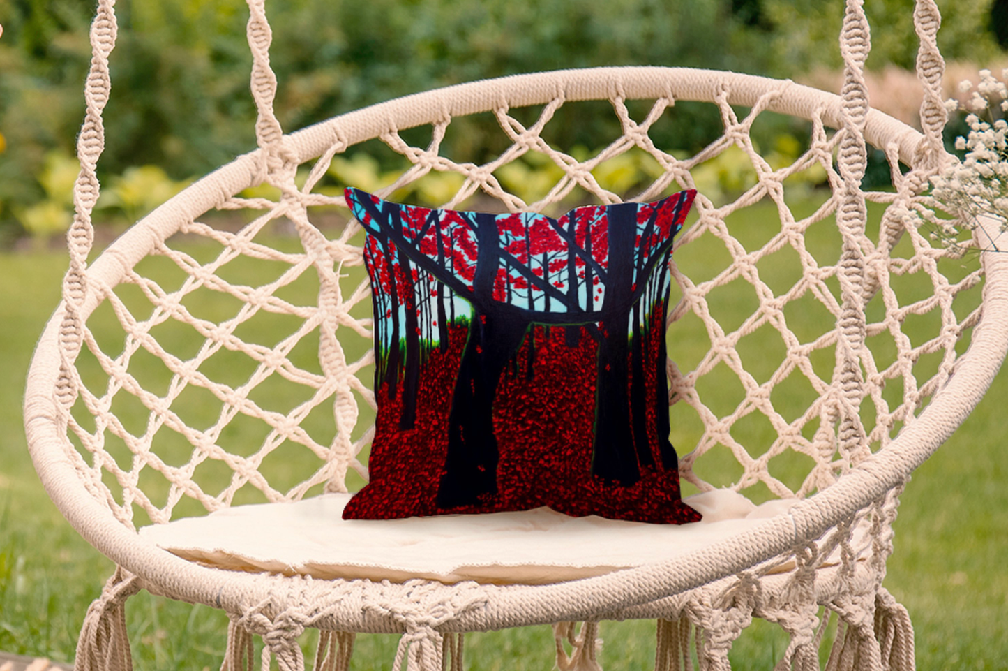 "RED WINE" THROW PILLOW