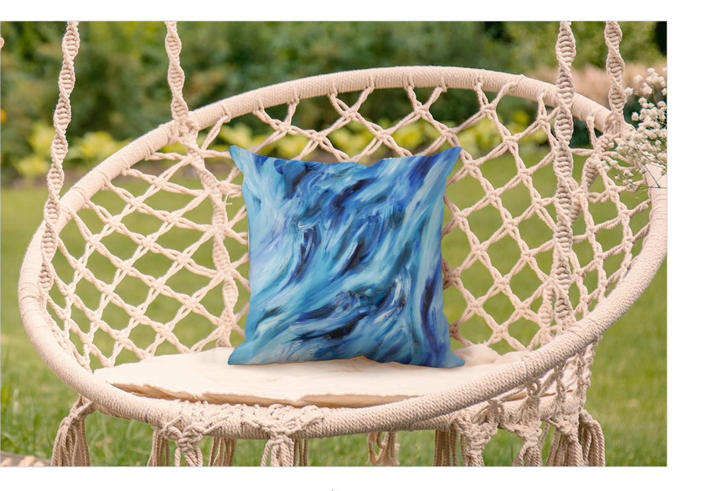 "BLUE MAGIC" THROW PILLOW