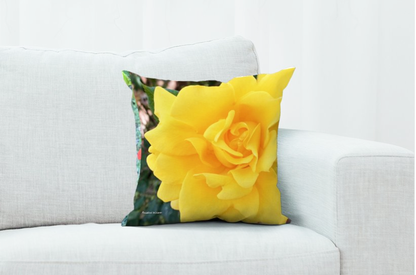 "HENRY FONDA ROSE"  THROW PILLOW