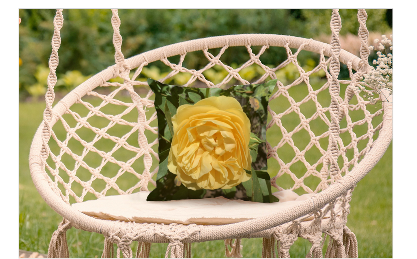 "HENRY FONDA ROSE"  THROW PILLOW