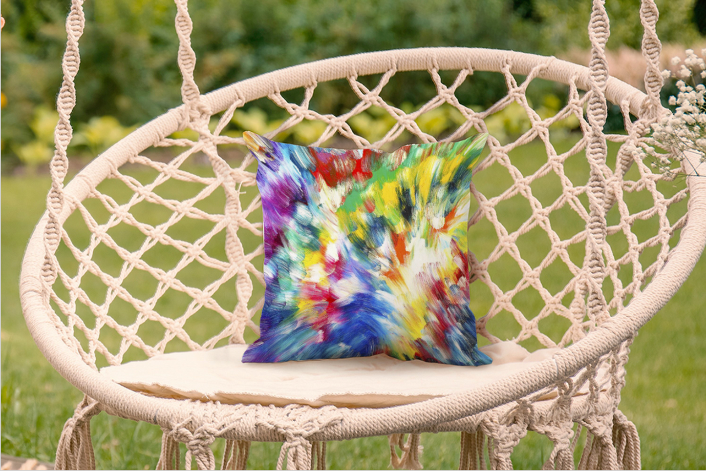 "PEACOCK" THROW PILLOW