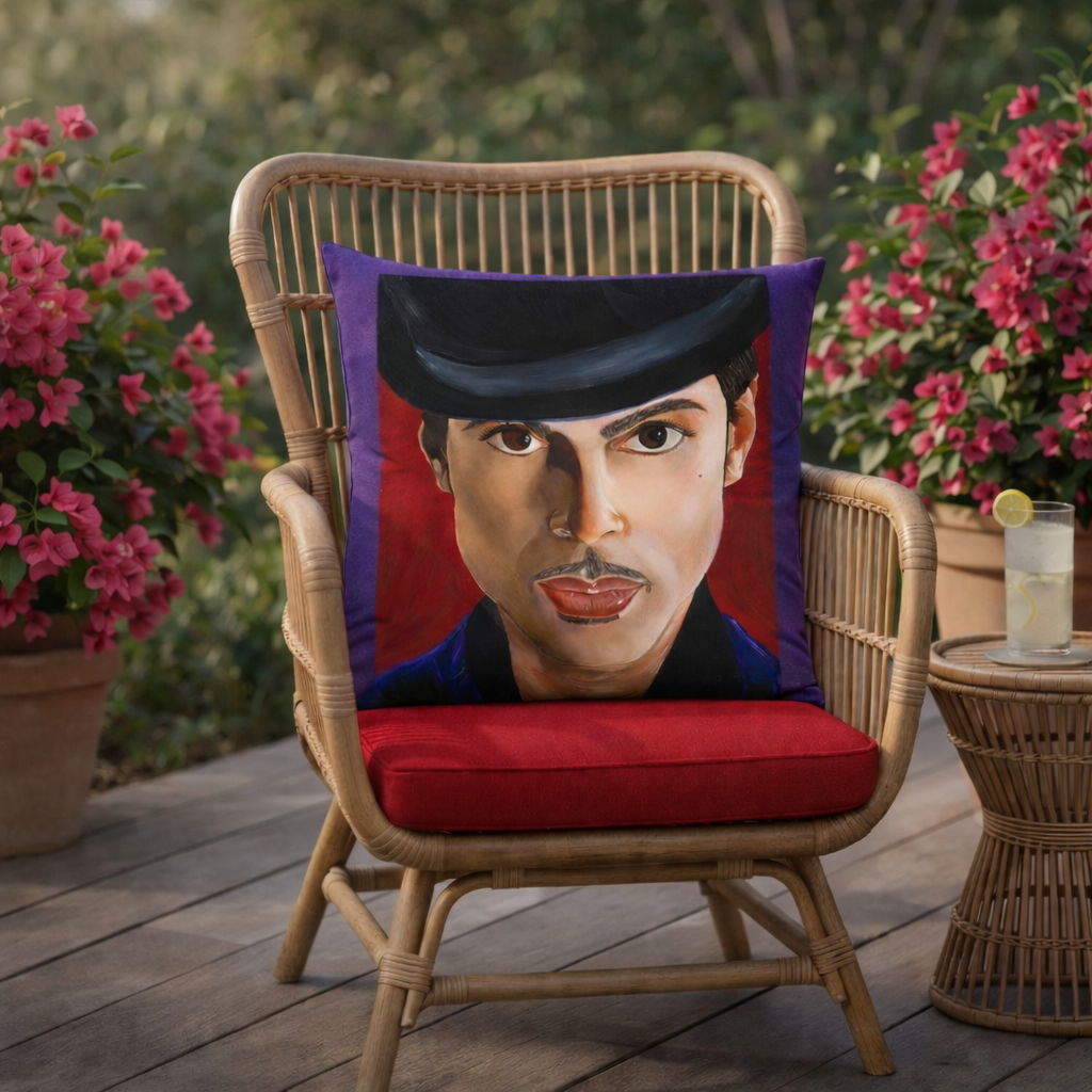 "HIS ROYAL BADNESS, PRINCE" THROW PILLOW