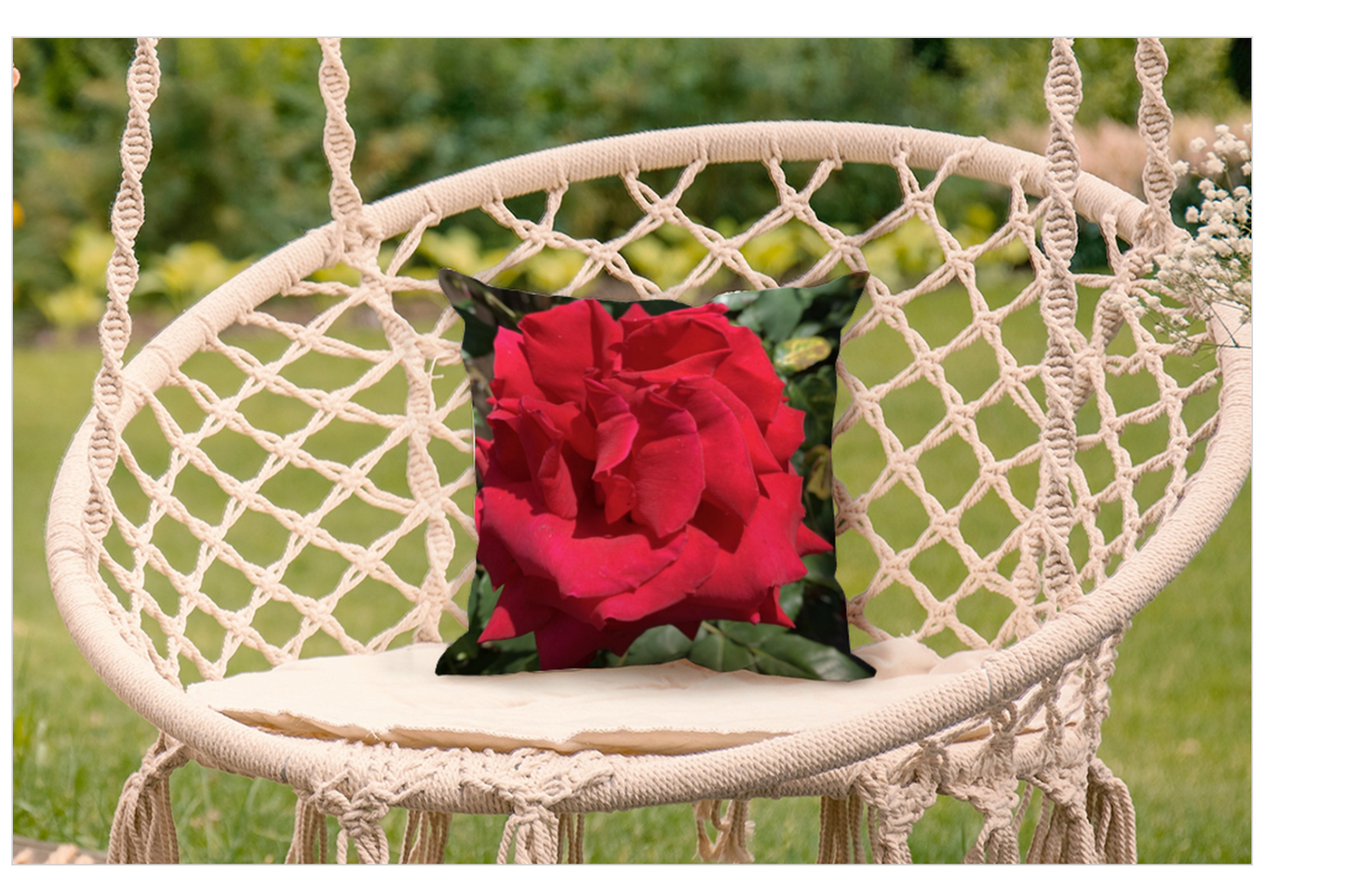 "REAGAN ROSE" THROW PILLOW