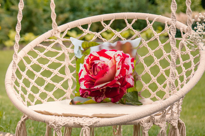 "ROCK N' ROLL ROSE" THROW PILLOW