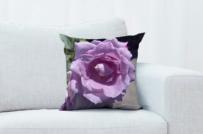 "BLUE GIRL ROSE"  THROW PILLOW