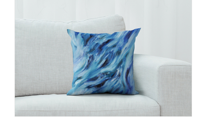"BLUE MAGIC" THROW PILLOW
