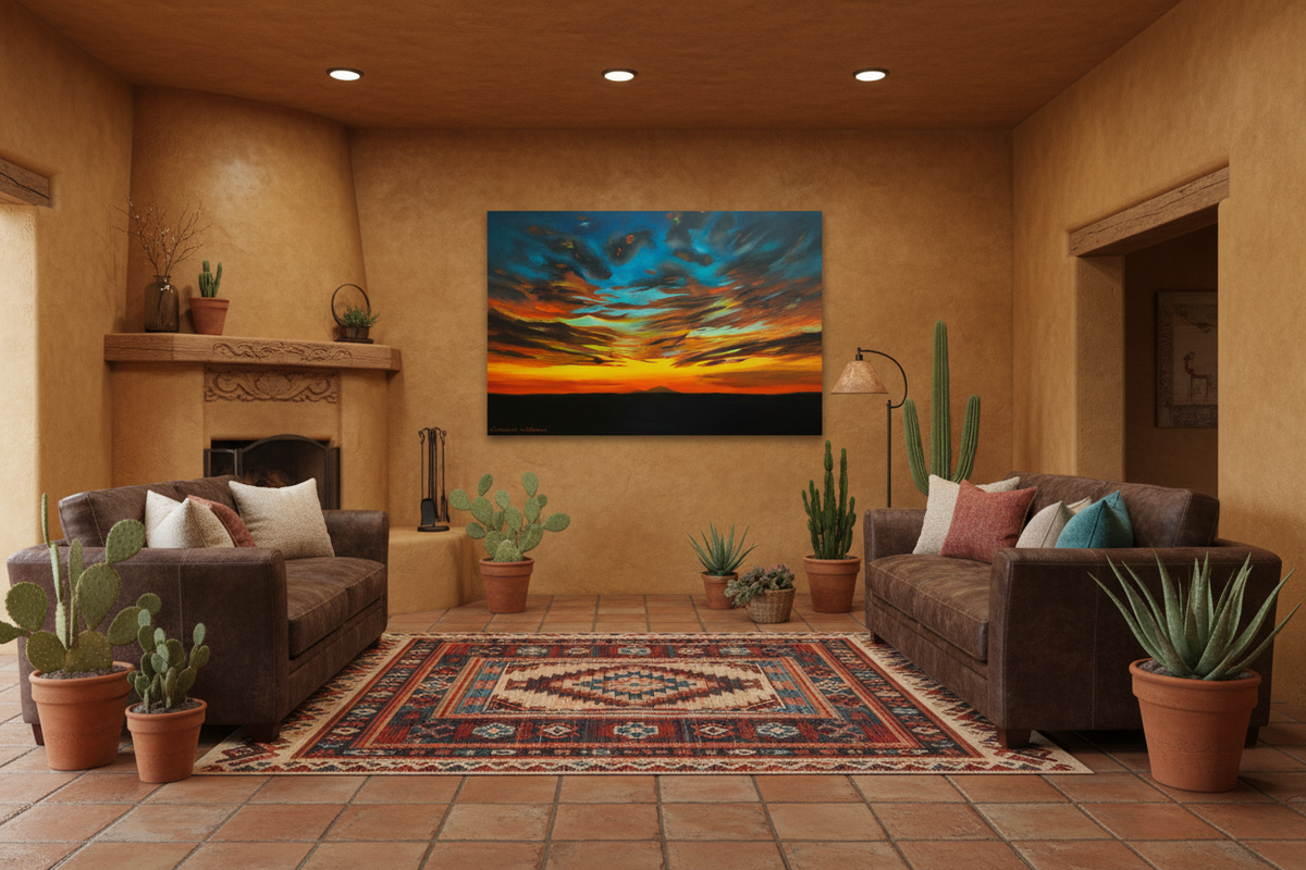 Desert Storm – Southwestern Living Room