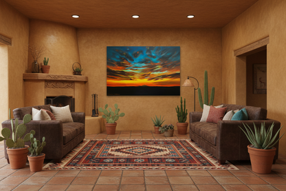 Desert Storm – Southwestern Living Room