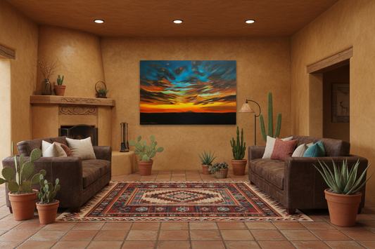 Desert Storm – Southwestern Living Room