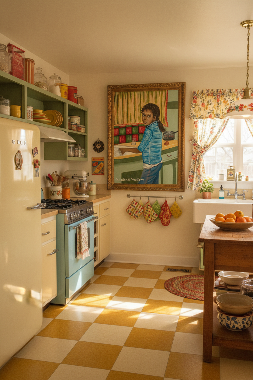 Dishwashing Blues – Retro Kitchen
